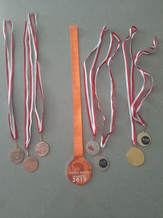 Medale 1, 2, 3 miejsce z zawodów