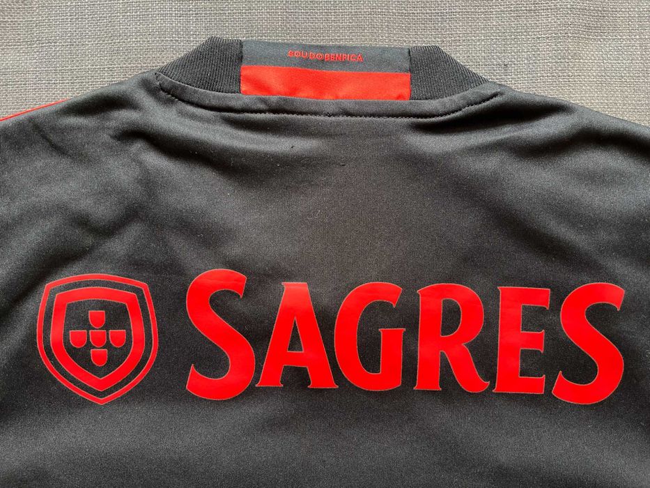 Camisola Oficial preta alternativa Benfica Adidas 2016, 2017
