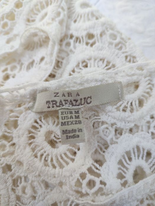 Bluzka koronka bawełniana Zara-Basic