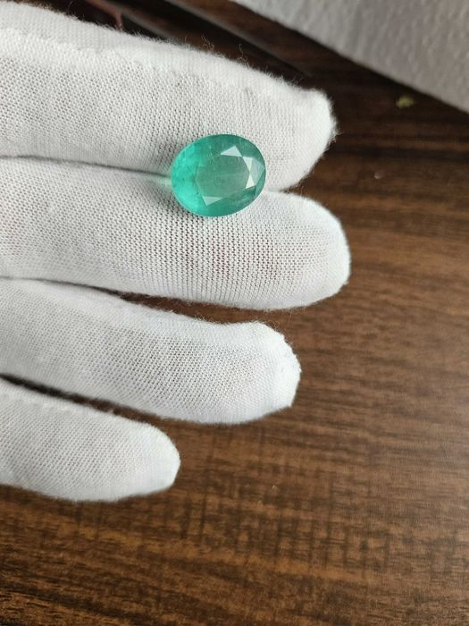 Naturalny szmaragd 8.04 carata - certyfikat IGI, Zambia Piękny kolor!