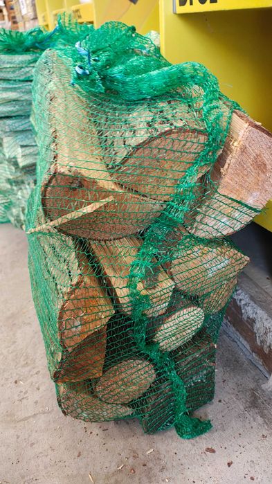 Drewno rozpałkowe kominkowe worek skład opału GS Pabianice