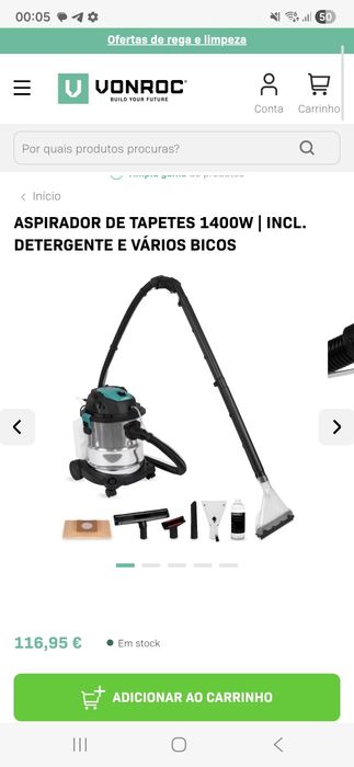 Aspirador de tapetes
