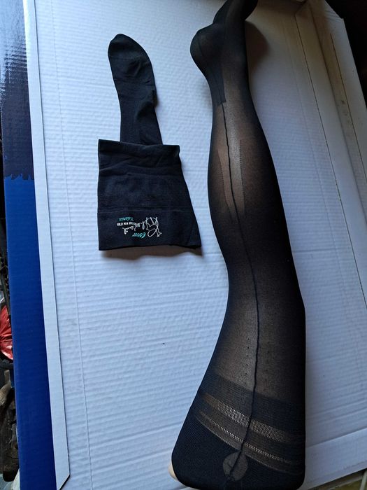 Pończochy  ze szwem i inne z piętą