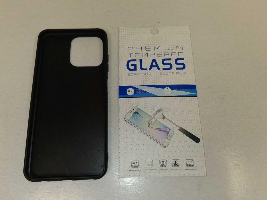 Z058 Etui Do Ulefone Note 16 Pro Czarny Silikon + 2x Szkło Hartowane