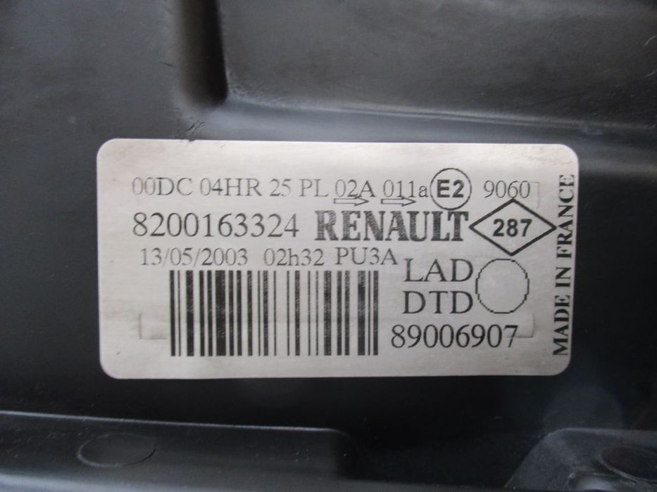 Farol Optica Renault Laguna Xénon 2001 a 2005 Esquerdo Direito