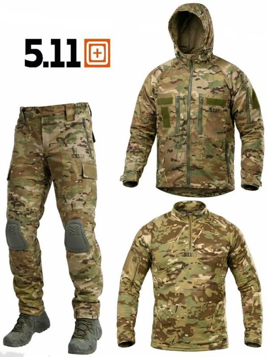 Весна куртка штани убакс тактичний чоловічий костюм 3в1 мультикам 5.11