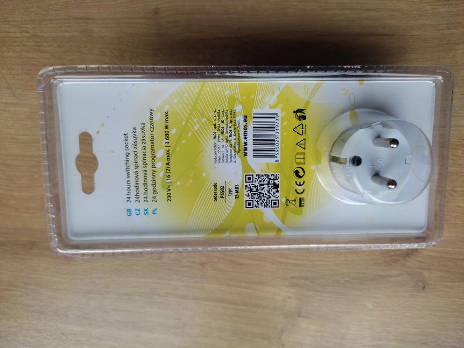 Programator czasowy emos 3680Wmax