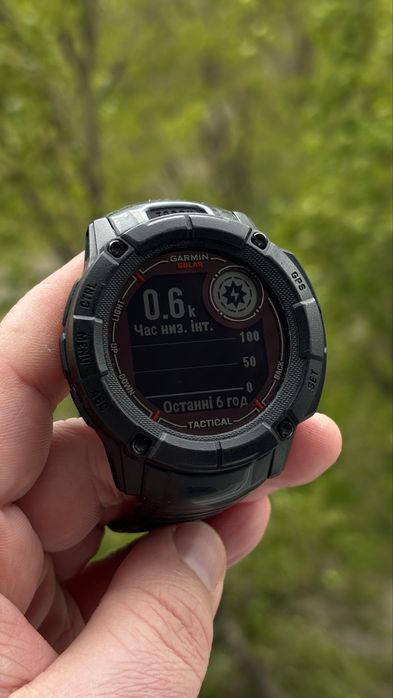 Garmin Instinct 2X Solar Tactical Вбудований ліхтарик Сонячна панель GPS Навігація NFC Оплата Компас Захищені Безліч тренувань Відмінний стан