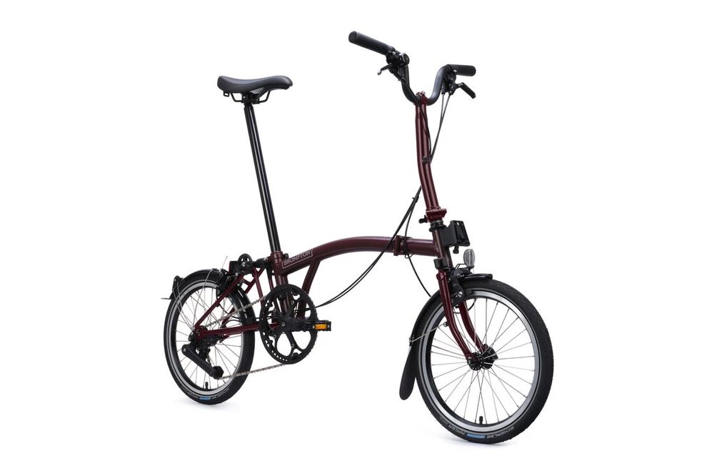 Rower składany Brompton C-Line 4s Red Plum