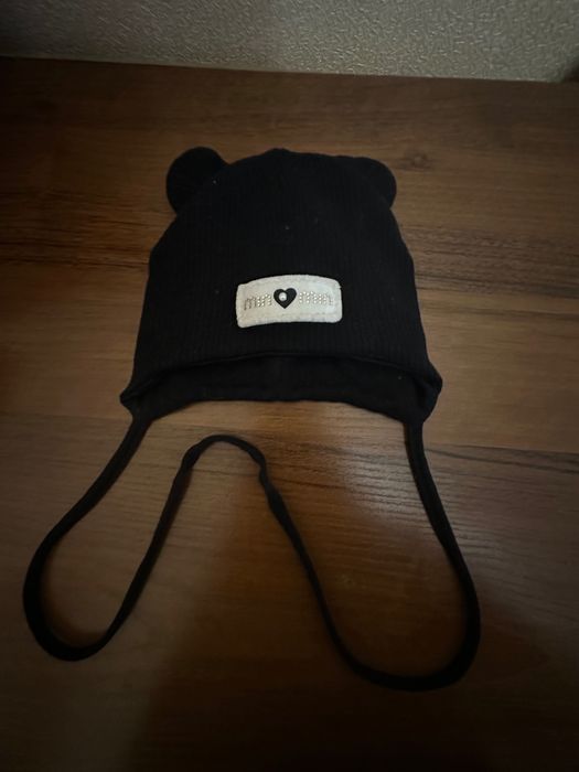 Дитяча шапка для новонароджених малюків демі шапочка з вушками