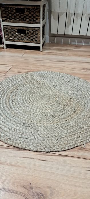 Okrągły dywanik 100% juta 70cm