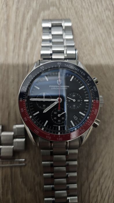 Zegarek męski Pagani Design PD-1701  Moon watch kwarc szafir chronograf