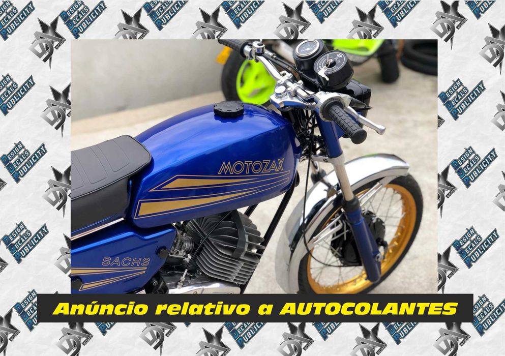 Autocolantes SIS - Sachs Motozax - Dourado