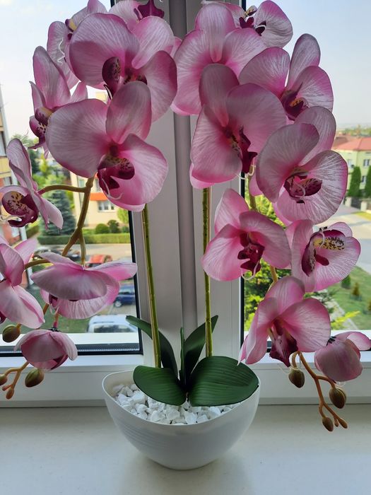 Storczyk sztuczny satynowy jak żywy