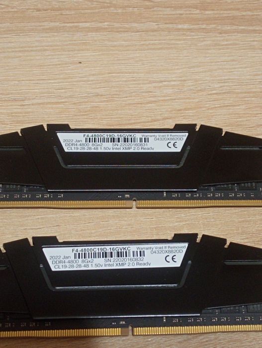 DDR4 16 гб 4800MHz G.Skill 16 оперативна пам'ять на гарантії