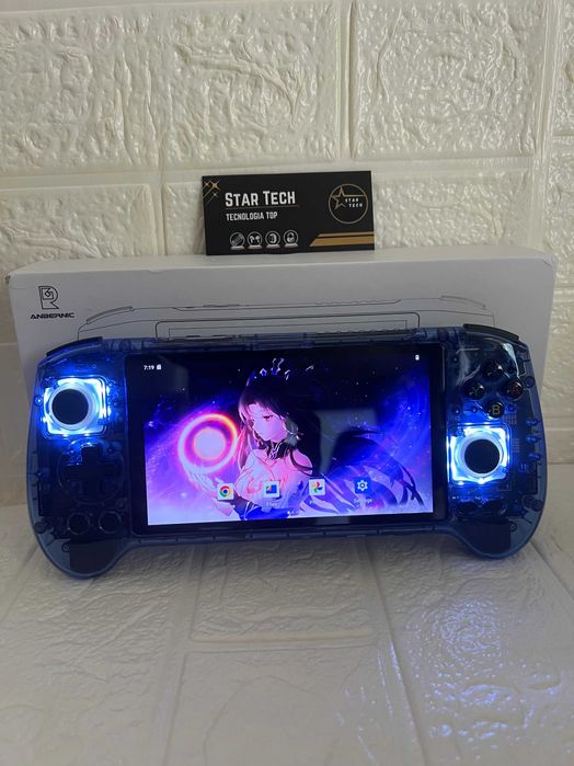 Consola Portátil Anbernic RG556 AMOLED | Preto/Azul