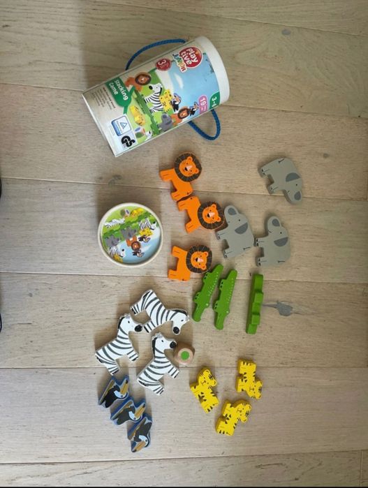 Układanka w stos drewniana Play live junior