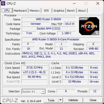 Процесор AMD Ryzen 5 5600X
