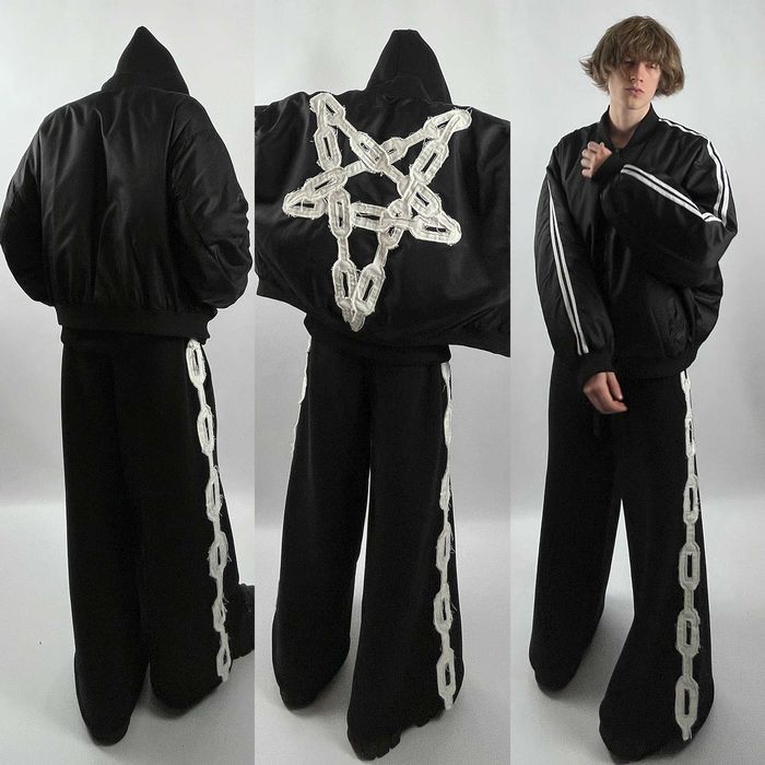 5-Lines Puffer Jacket | 5-Полосная Пуховик Adidas Balenciaga Racer