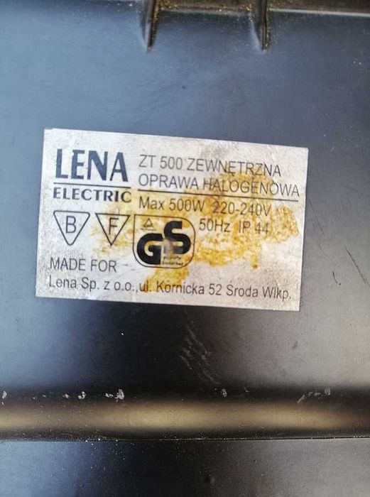 Naświetlacz halogenowy 500W