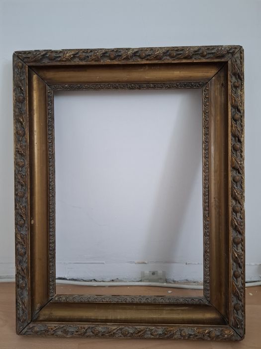 Stara pozłacana rama na obraz, zdjęcie 42x53 cm