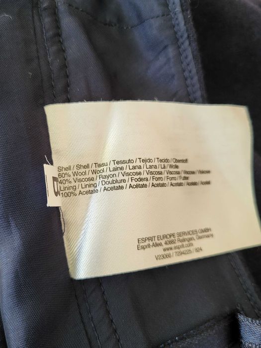 Wełniana ciepła spódnica spódniczka mini Esprit 40 42 L XL casual zima