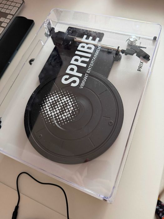 Gramofon PRIXTON Studio Deluxe – biały, jak nowy