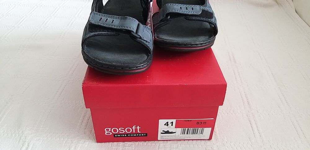Nowe skórzane sandałki sandały męskie chłopięce GOSOFT rozmiar 41