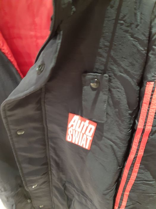 Auto Świat kurtka kolekcja ocieplana vintage L XL czarna prl  rajdy