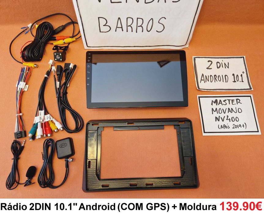 Rádio 2DIN • RENAULT Master • OPEL Movano • NISSAN NV400 • Android