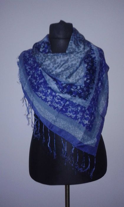 Arafatka chusta apaszka szal damska niebieska idealna