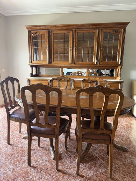 Movel da sala vintage em madeira maciça