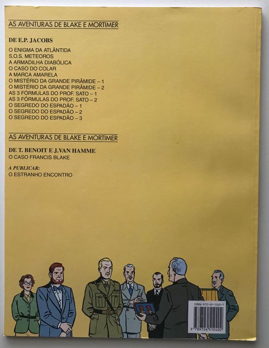 Livro banda desenhada O caso Francis Blake