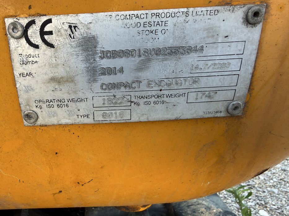 JCB 8018 | 2014 r. | 3 łyżki | Faktura VAT