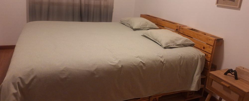 Vendo cama de paletes e colchão