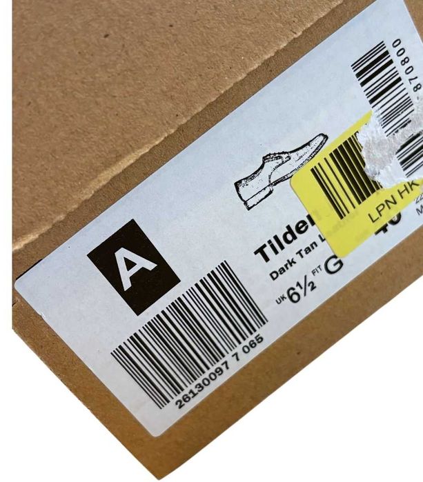 Buty wizytowe męskie Clarks Tilden Plain brąz skóra rozmiar40 kod 2262