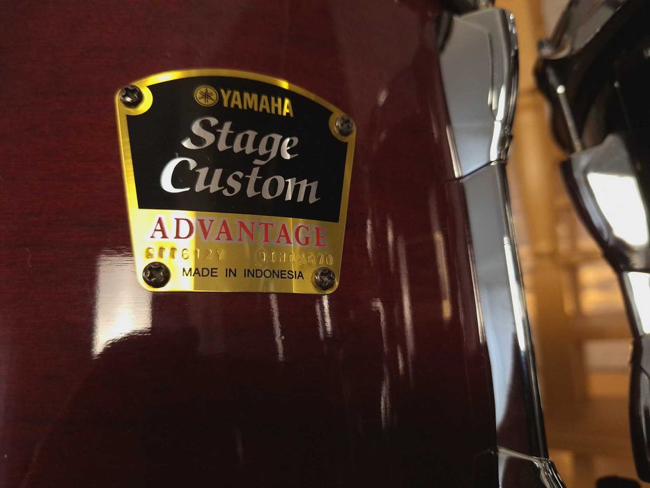 Perkusja Yamaha Stage Custom Advantage | 1 właściciel | Pokrowce | + 10” TOM | Tama HP200P NOWA