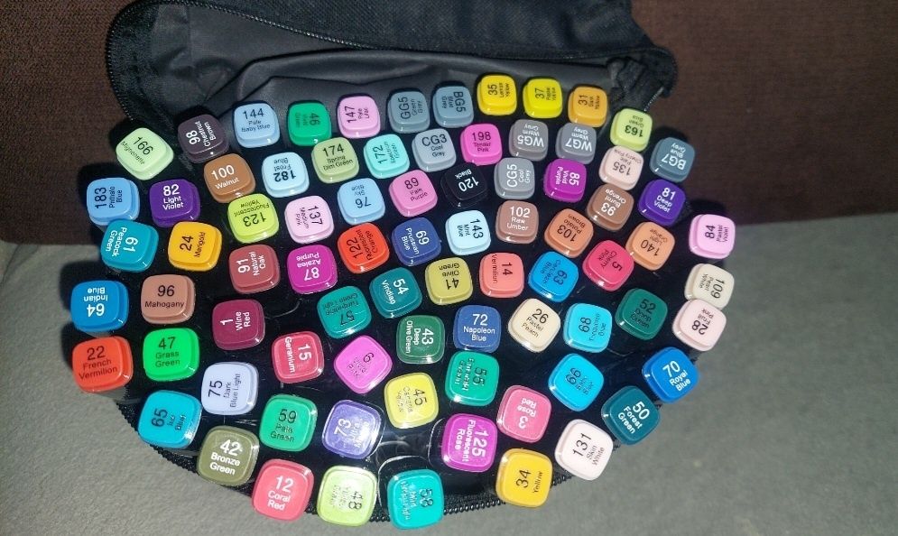 Markery alkoholowe Touch 60sztuk, nowość, dwustronne