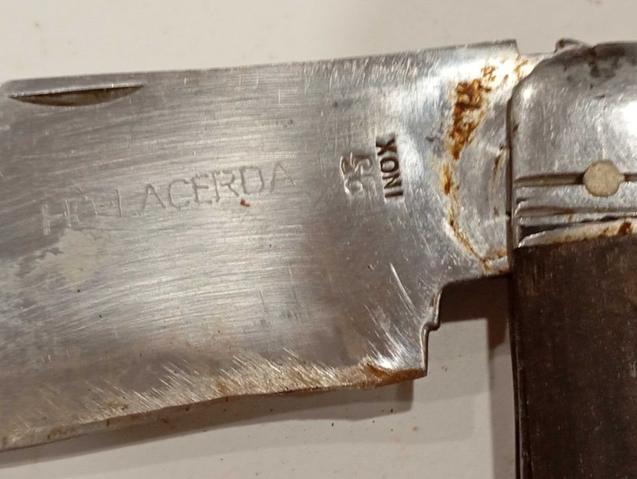 Canivete Coleção Marcado na Lâmina "95 Inox HÒ-Lacerda-Cabo Corno-21cm