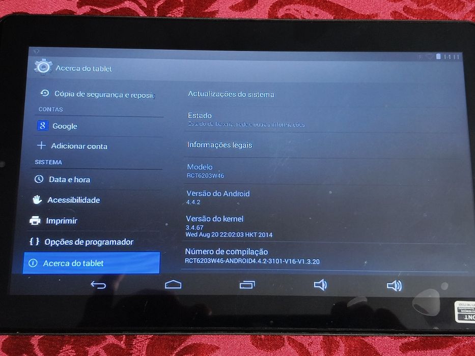 Tablet RCA Preto