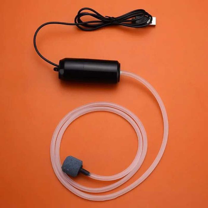 Портативний оксигенатор/кисневий насос для акваріума (USB)