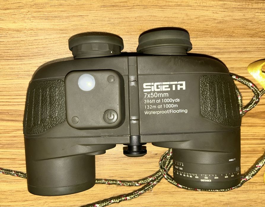 Потужний Бінокль морський 7x50 Military floating compass reticle