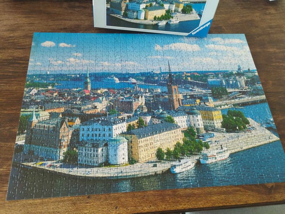 Kompletne puzzle Ravensburger - Sztokholm 1000 elementów