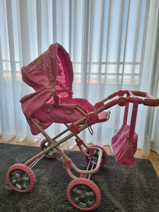 Conjunto  carrinho cama alcofa e saco hello kitty  como novo