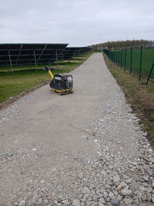 Usługi koparką kołową CAT 315D, koparko-ładowarką, ładowarką teleskop.