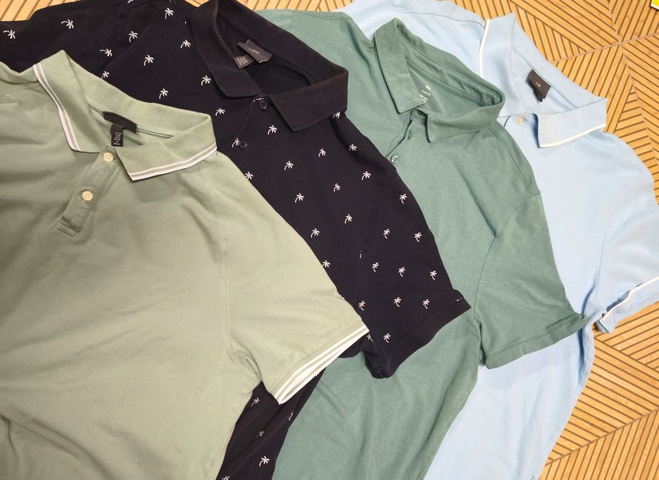 4 Koszulki T-shirt Polo HM 3XL