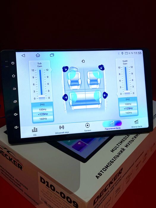 Магнітола Decker D9-009 4/64  Нова модель 2026!  2K! QLED DSP 4G CarPlay