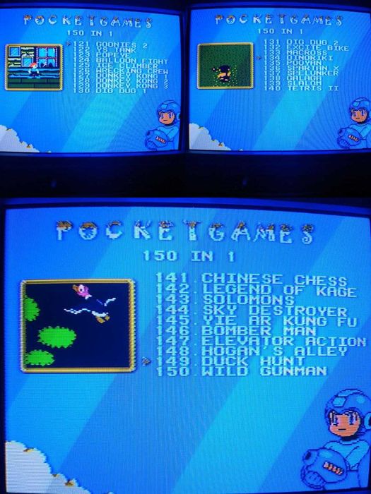 Картридж 150 в 1 для Денді (Famicom, NES, Dendy, Subor, Lifa)