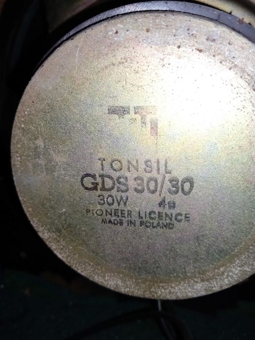 Kolumny głośniki tonsil 30cm wzmacniacz amplituner subwoofer głośnik
