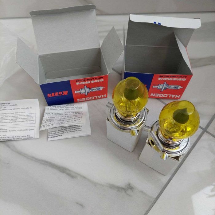Лампы накаливания галогенные H4 KOITO 0456Y - YELLOW